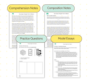 In-house customised English Curriculum & Notes