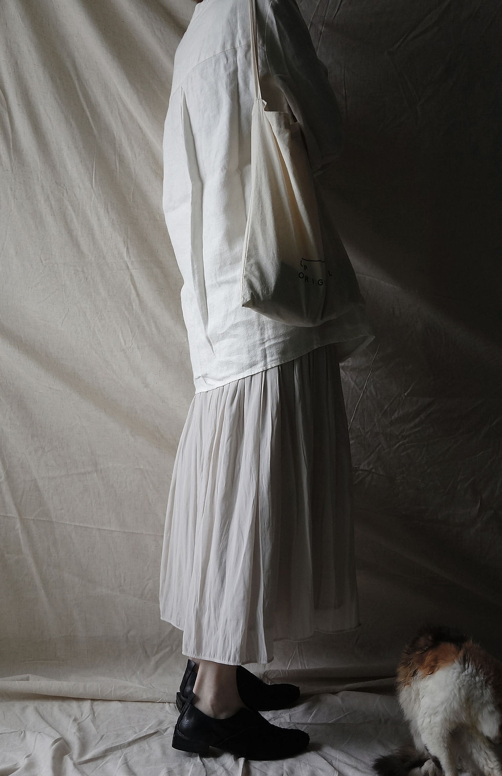 Thumbnail: linen short shirt White