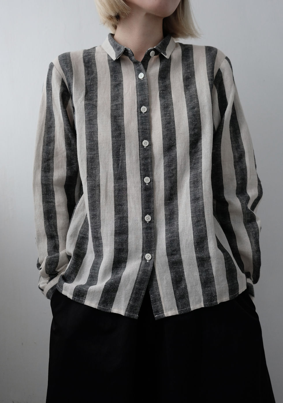 Stripe linen shirt