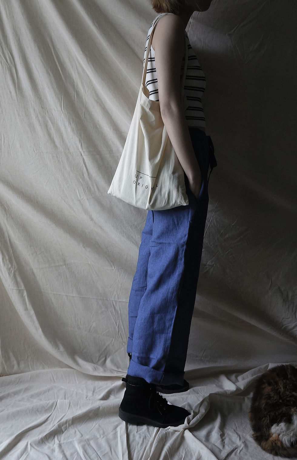 Thumbnail: linen pant Denim
