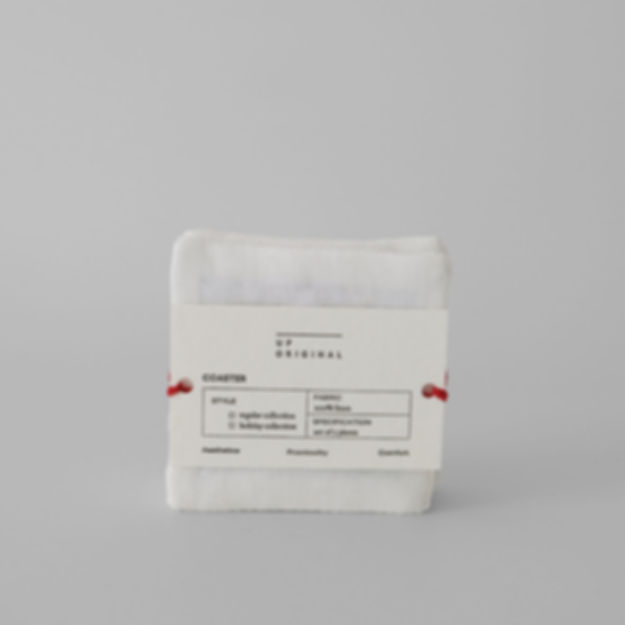 Linen embroidery coaster | holiday collection