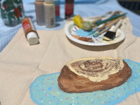 Mini Picnic & Paint: Cinnamon Roll Tote Edition