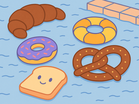 Bread Pool Float coloring page