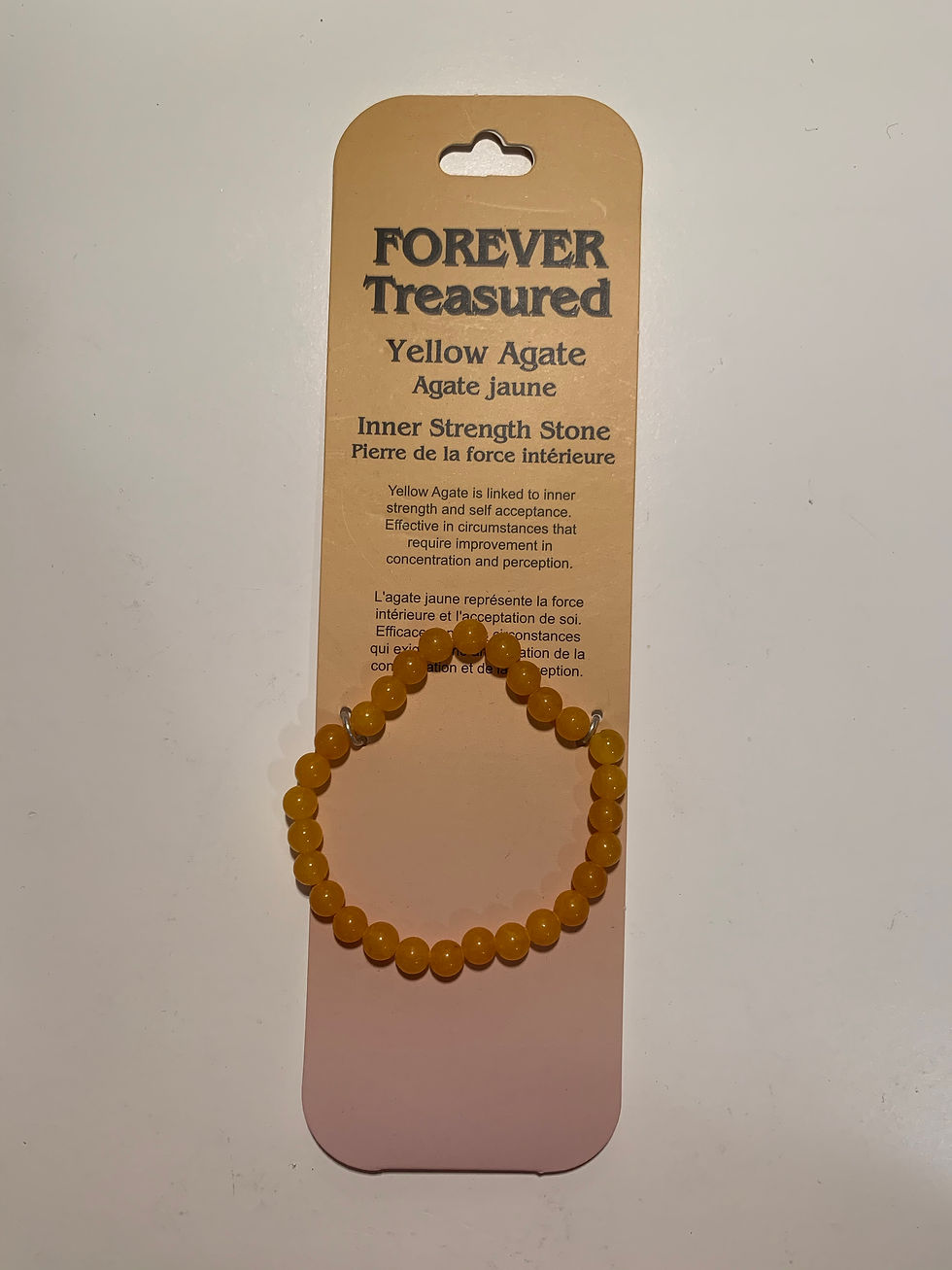 Miniature : Bracelet en perles | Agate jaune