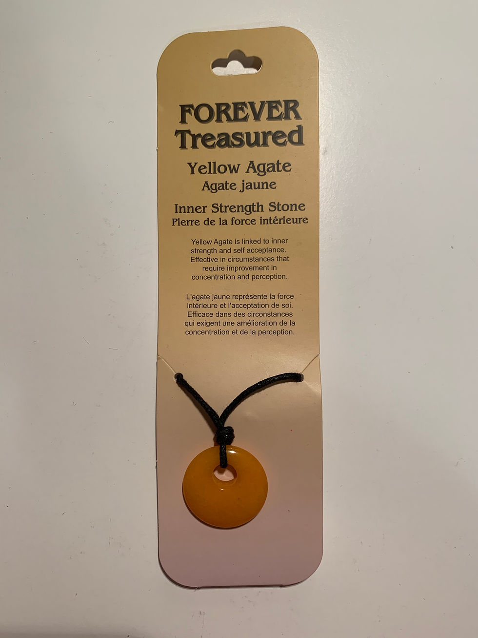 Miniature : Collier de cercle | Agate jaune
