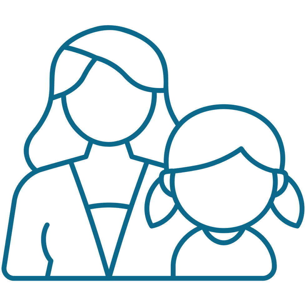 Icon of Teen and Child