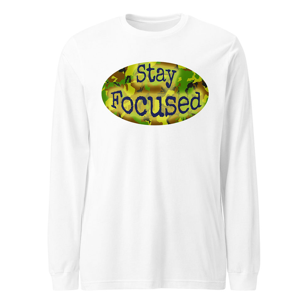 Thumbnail: Unisex "Stay Focused" Long Sleeve Tee