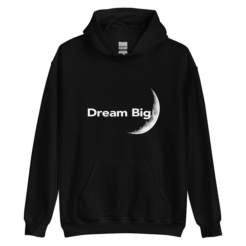 Thumbnail: Dream Big Unisex Hoodie Black or Navy
