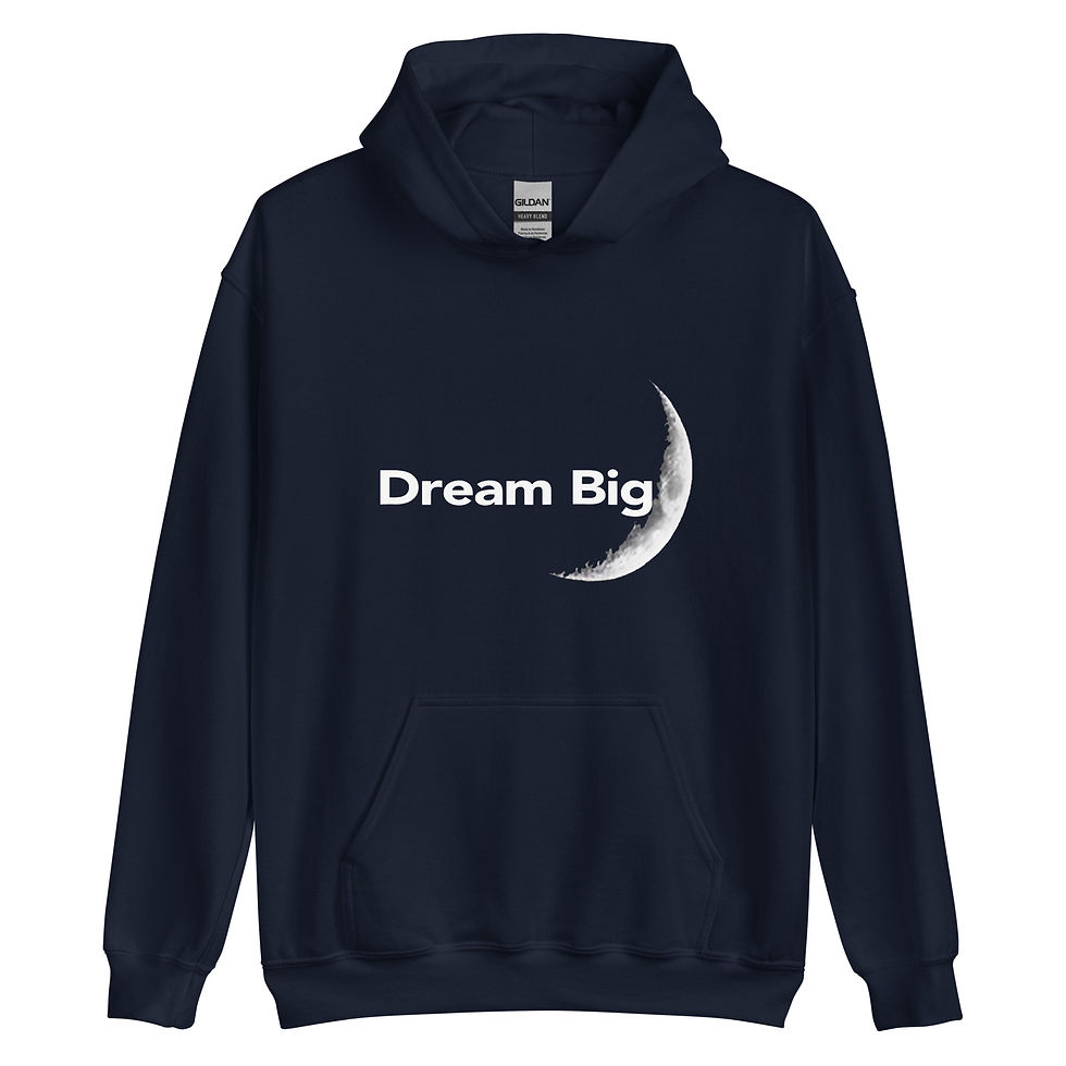 Thumbnail: Dream Big Unisex Hoodie Black or Navy