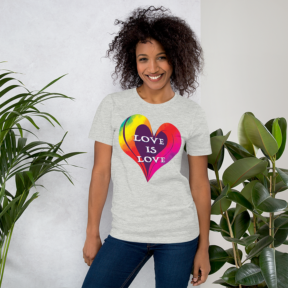 Thumbnail: Love Is Love Rainbow Unisex Short Sleeve