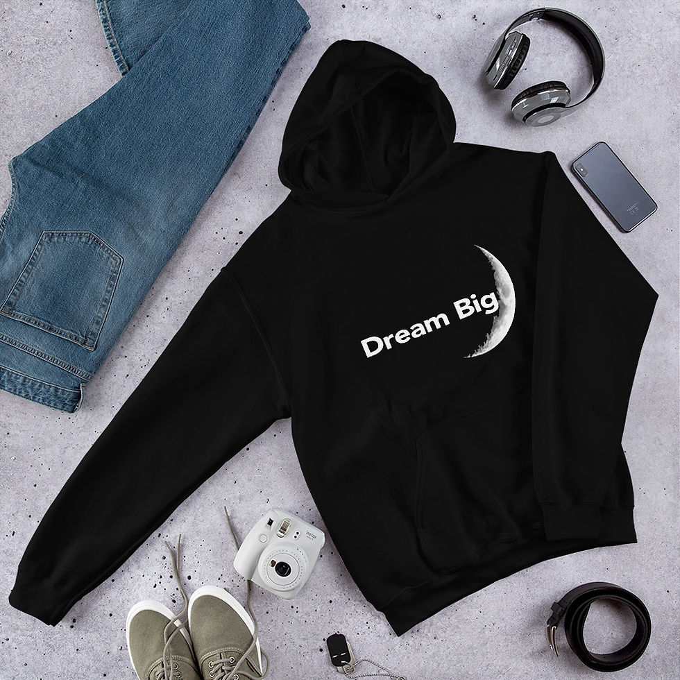 Thumbnail: Dream Big Unisex Hoodie Black or Navy