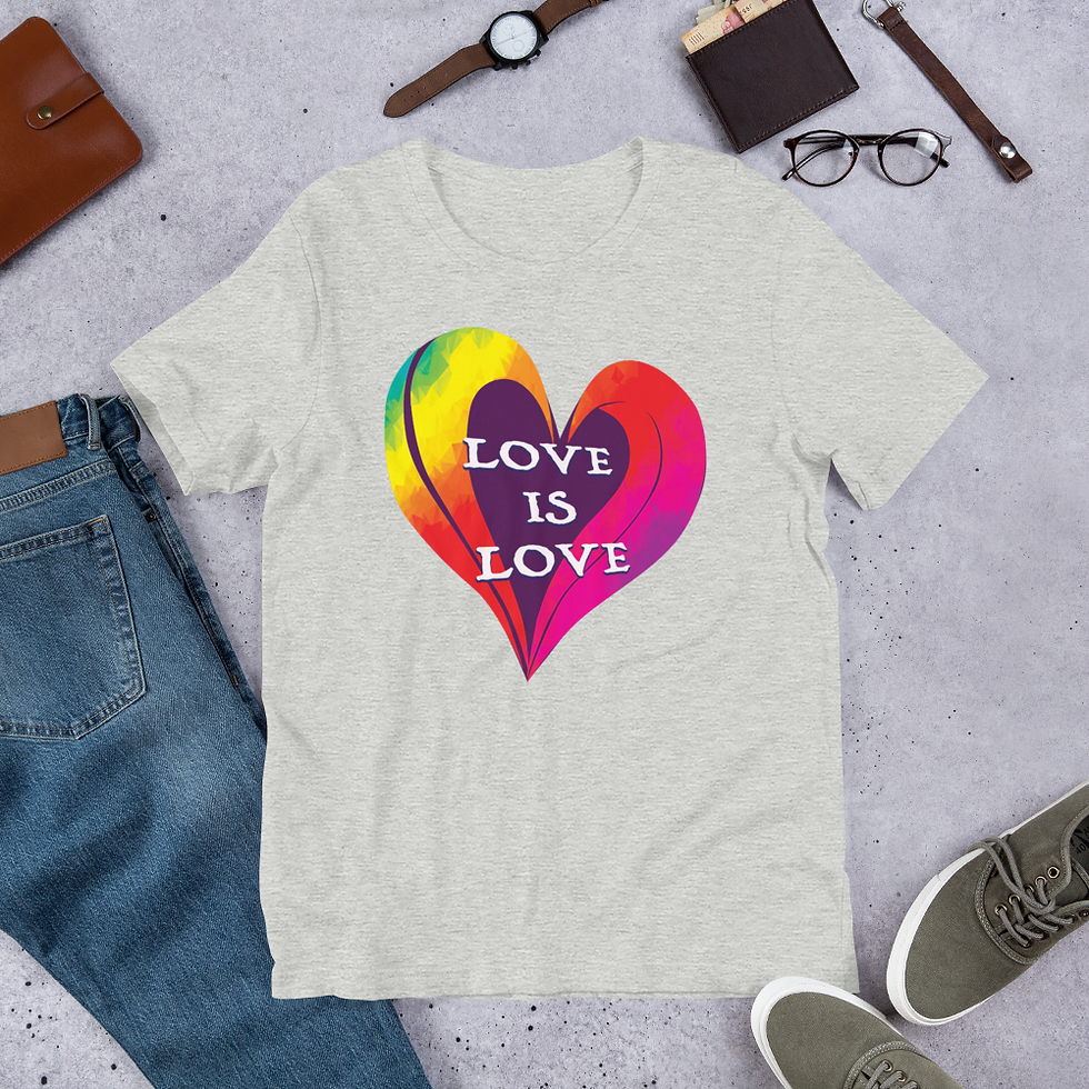 Thumbnail: Love Is Love Rainbow Unisex Short Sleeve