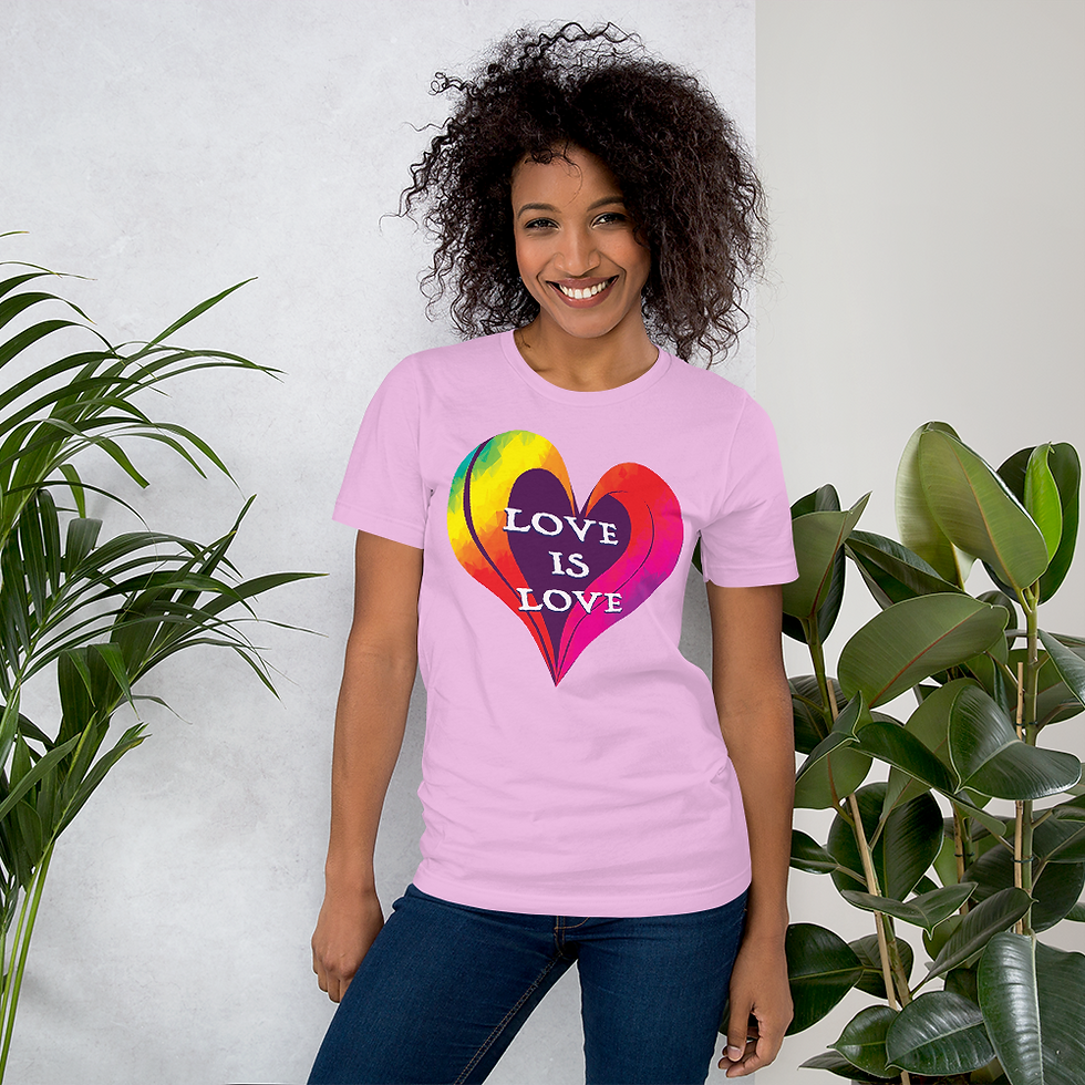 Thumbnail: Love Is Love Rainbow Unisex Short Sleeve