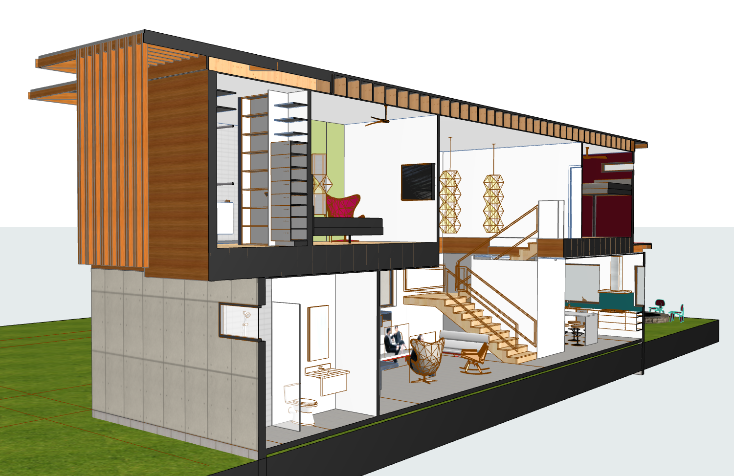 Moore Residence Sectional Cut