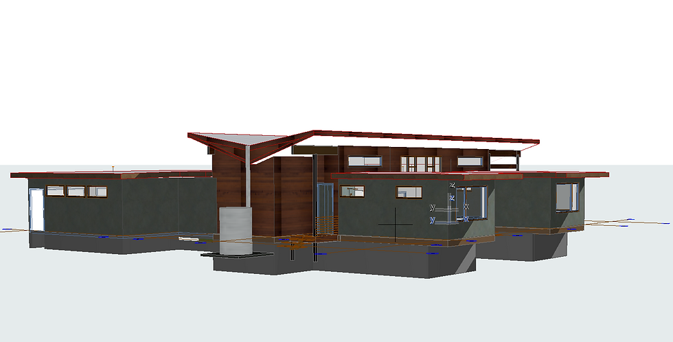 The Dabinett Hilliard residence butterfly roof