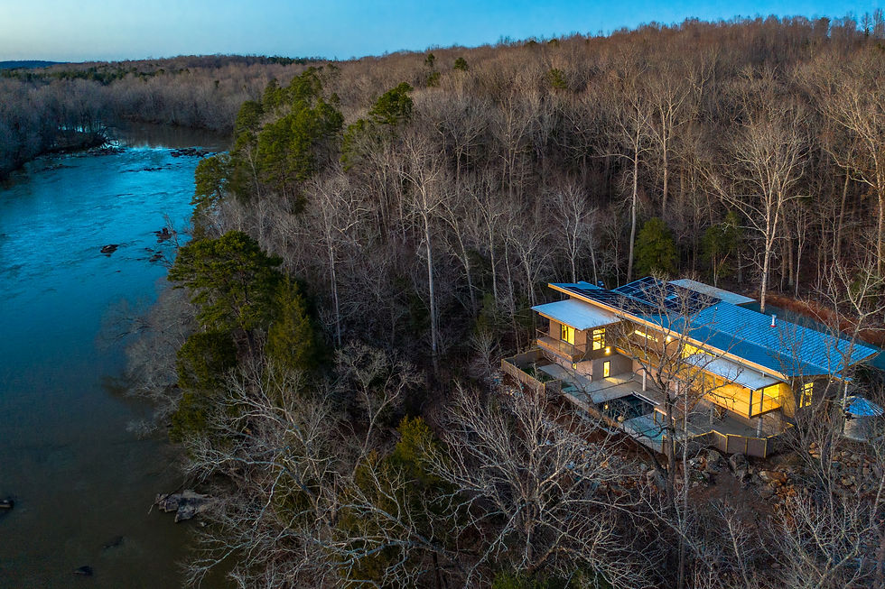 Haw River House Aerial View