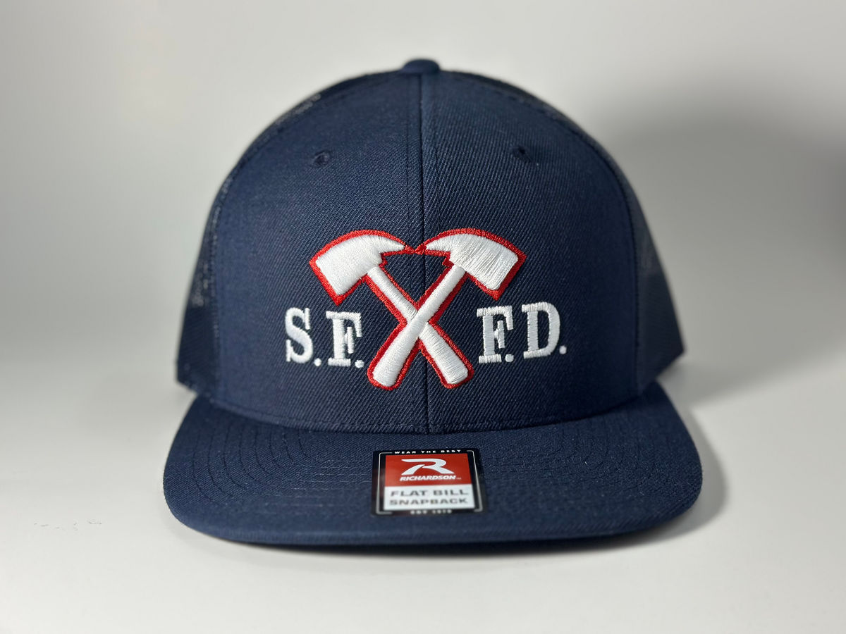 SFFD Cross Axe Navy Snapback
