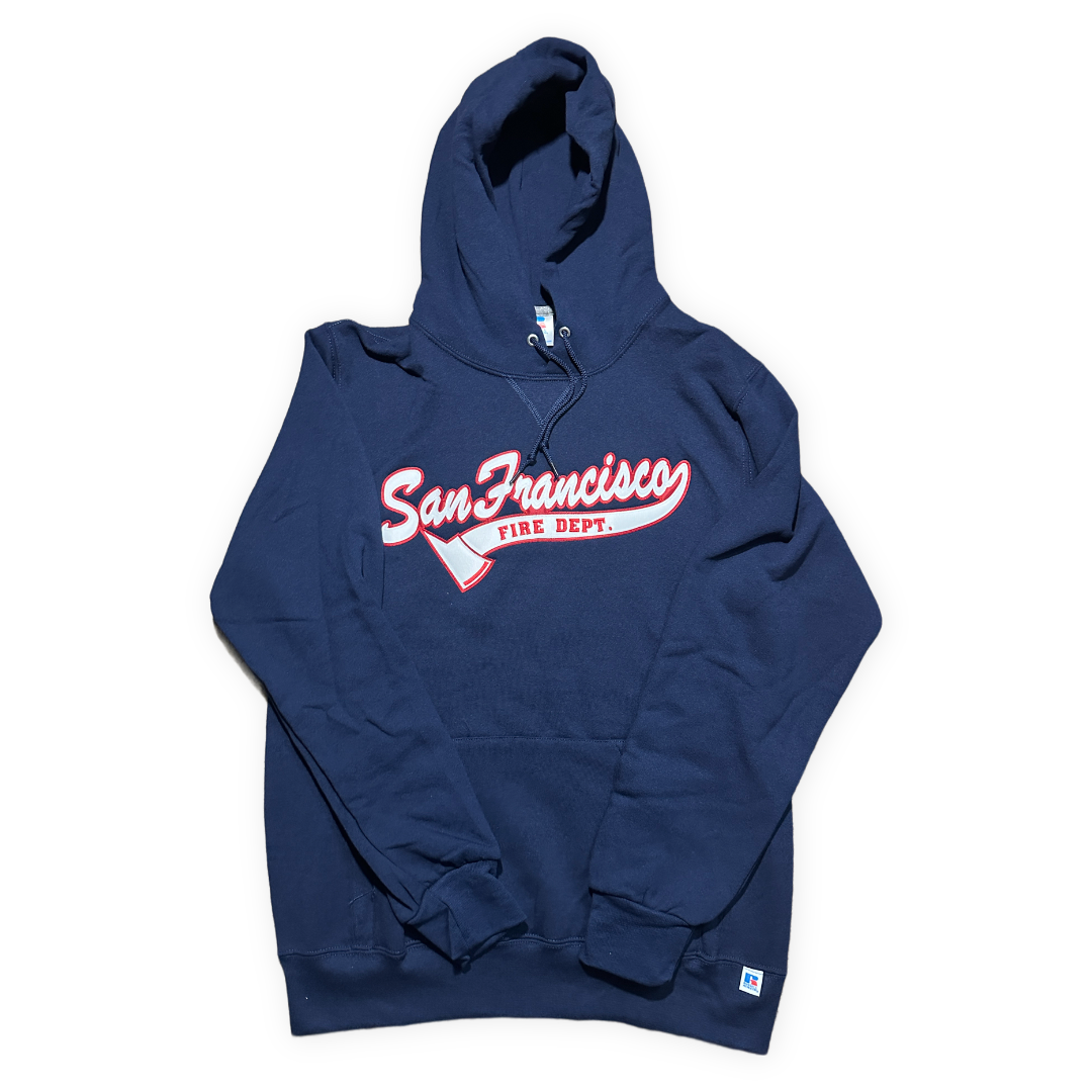 SFFD Stitched Navy Hoodies