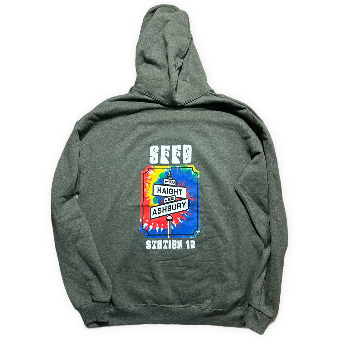 SFFD St. 12 Green Hooded Sweatshirt
