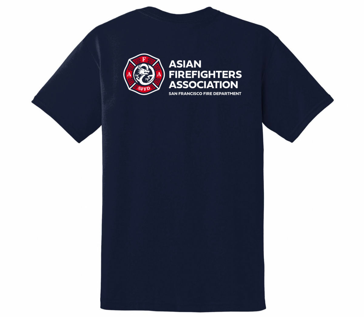 Asian Firefighters Assoc. Navy T-Shirt