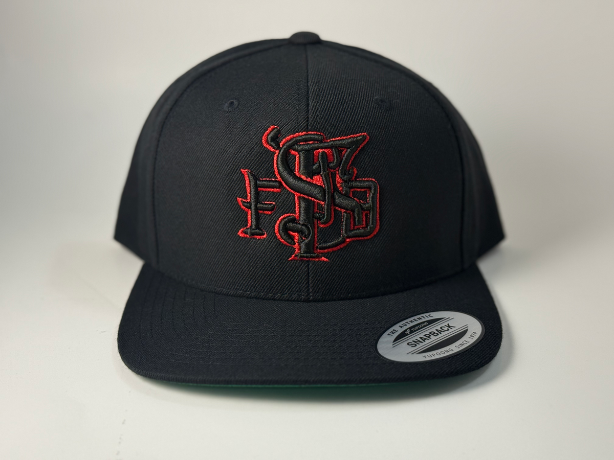 SFFD Red/Black Letter Scramble Snapback Hat