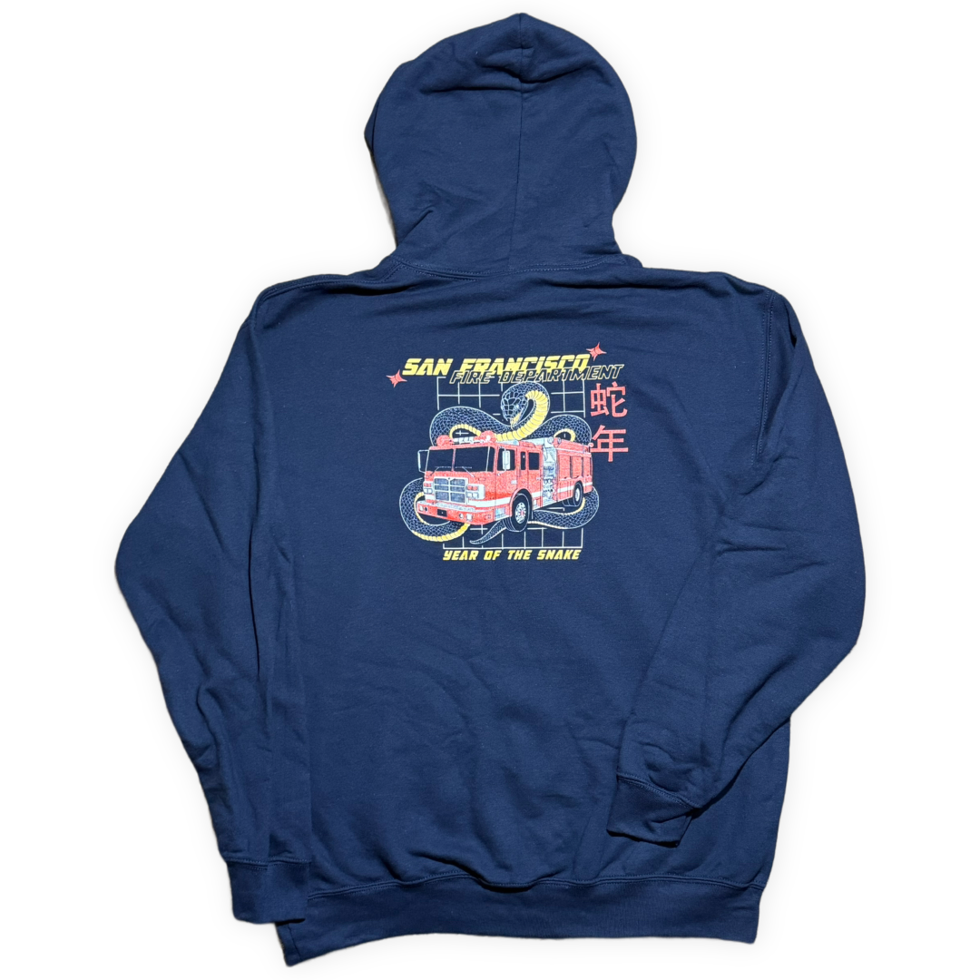 SFFD Year of the Snake Navy Hooded Sweatshirt