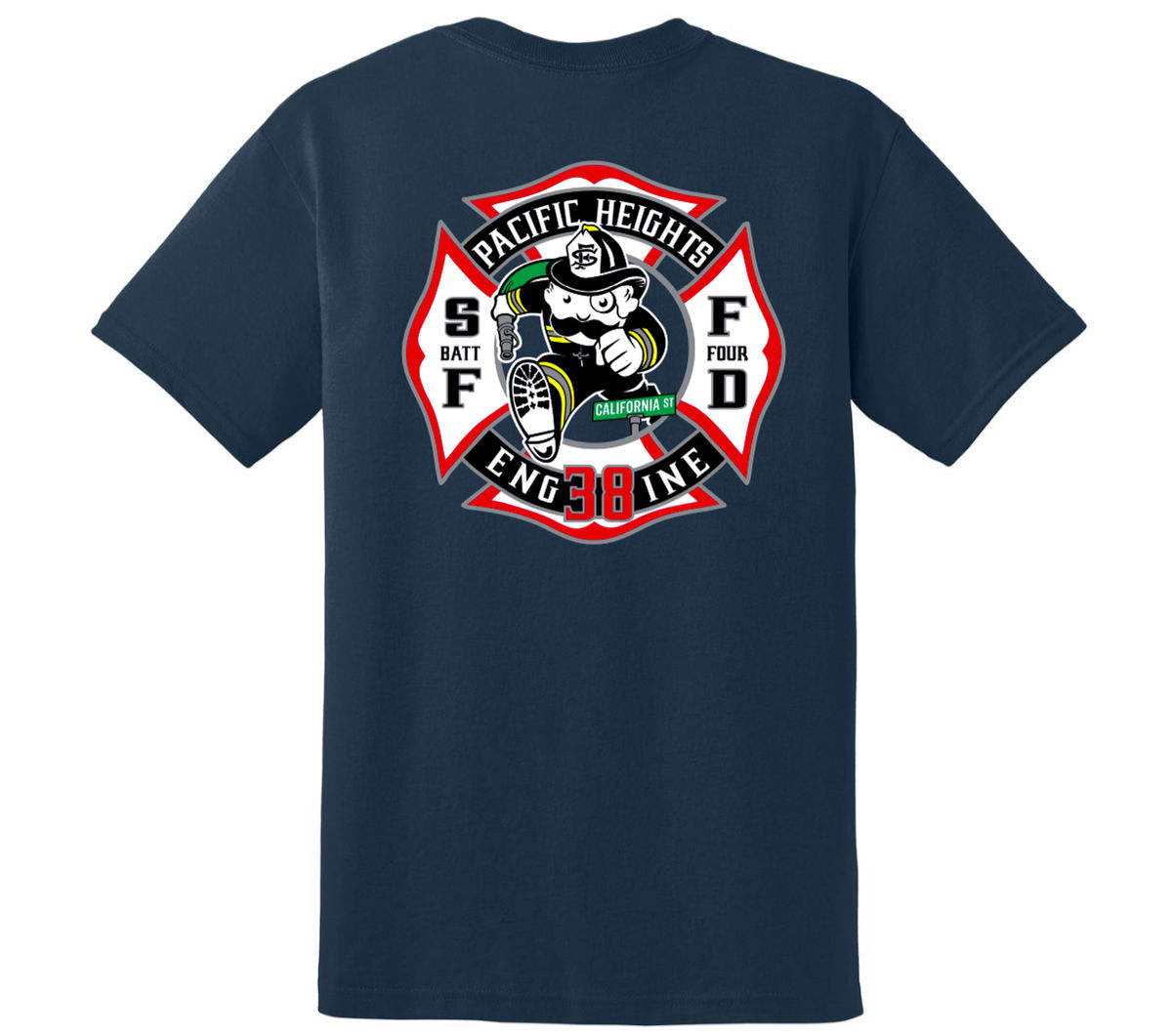 SFFD St. 38 Navy T-Shirt