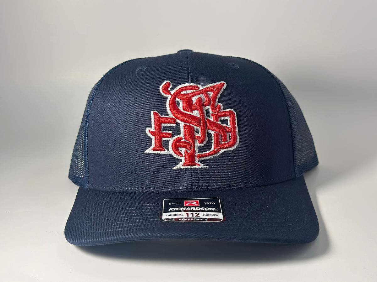 SFFD Red/white Letter Scramble Logo