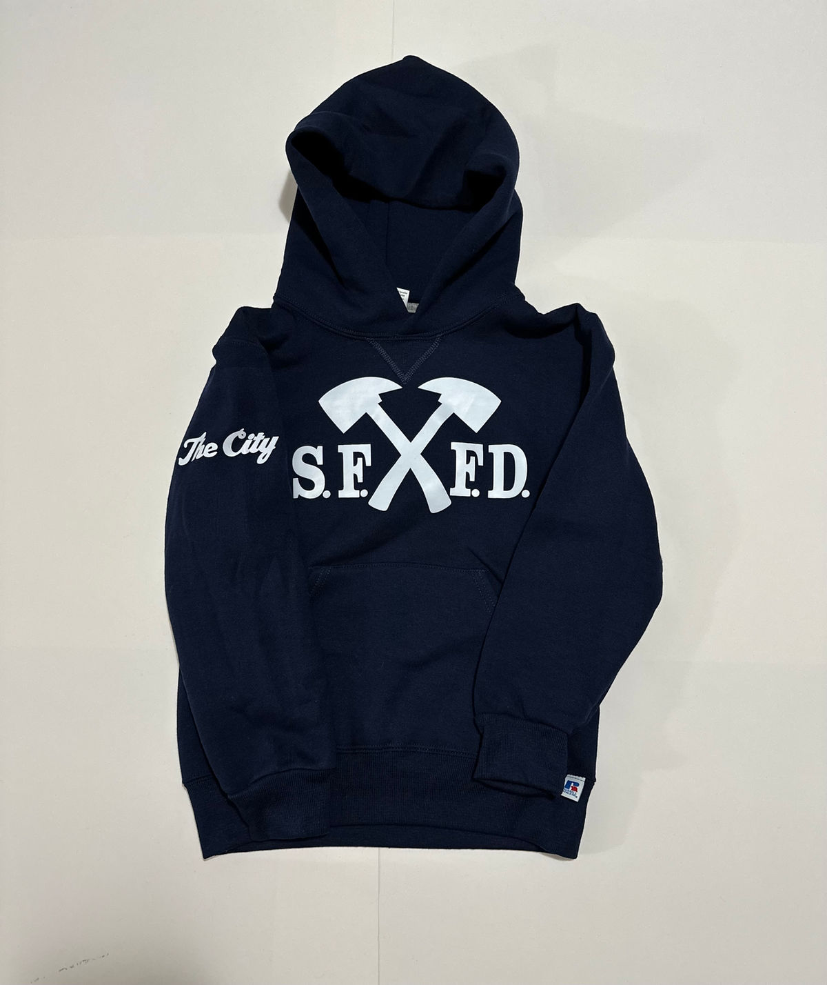 SFFD Crossaxe Youth Navy Hoodies