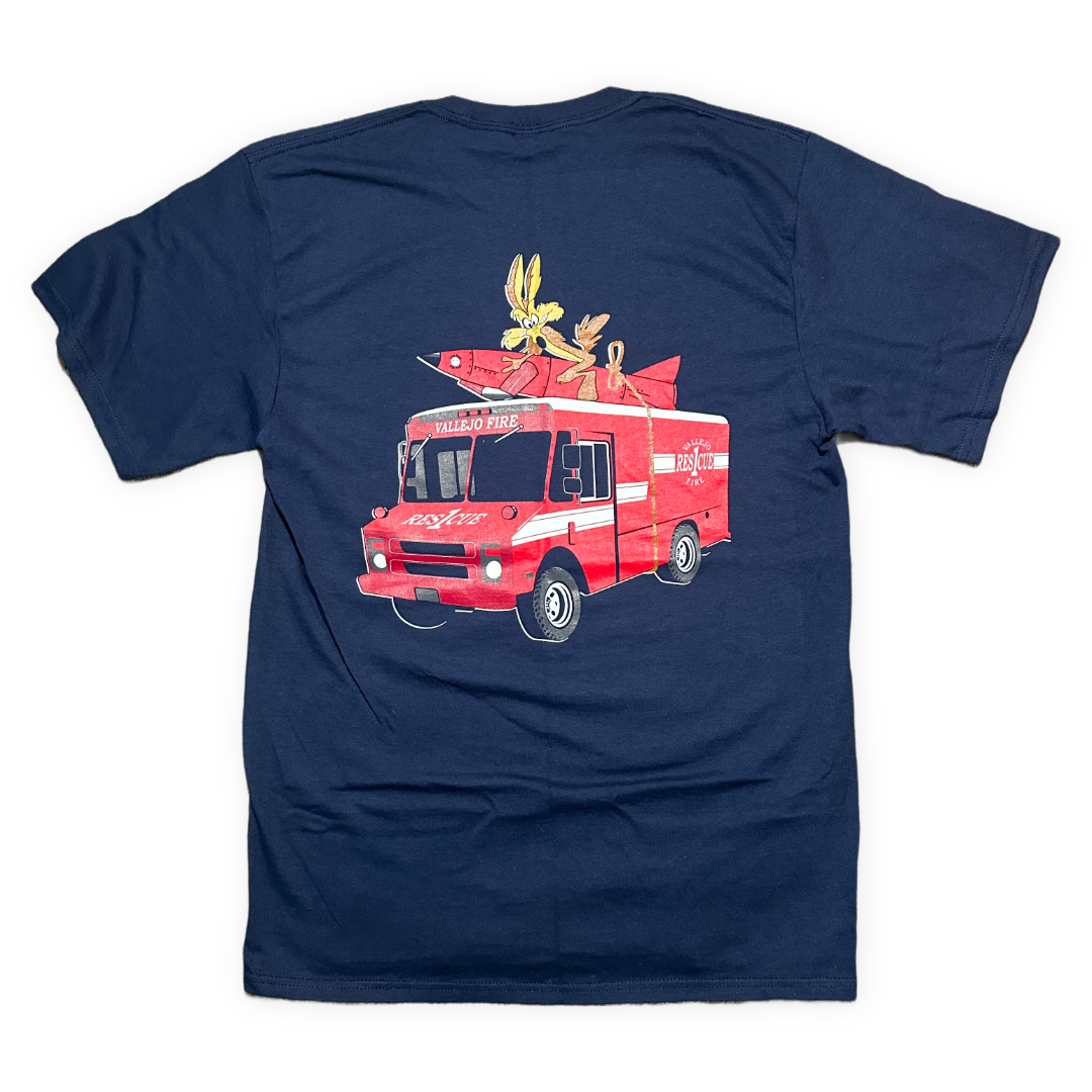 VFD Rescue 1 Milk Truck Navy T-Shirt