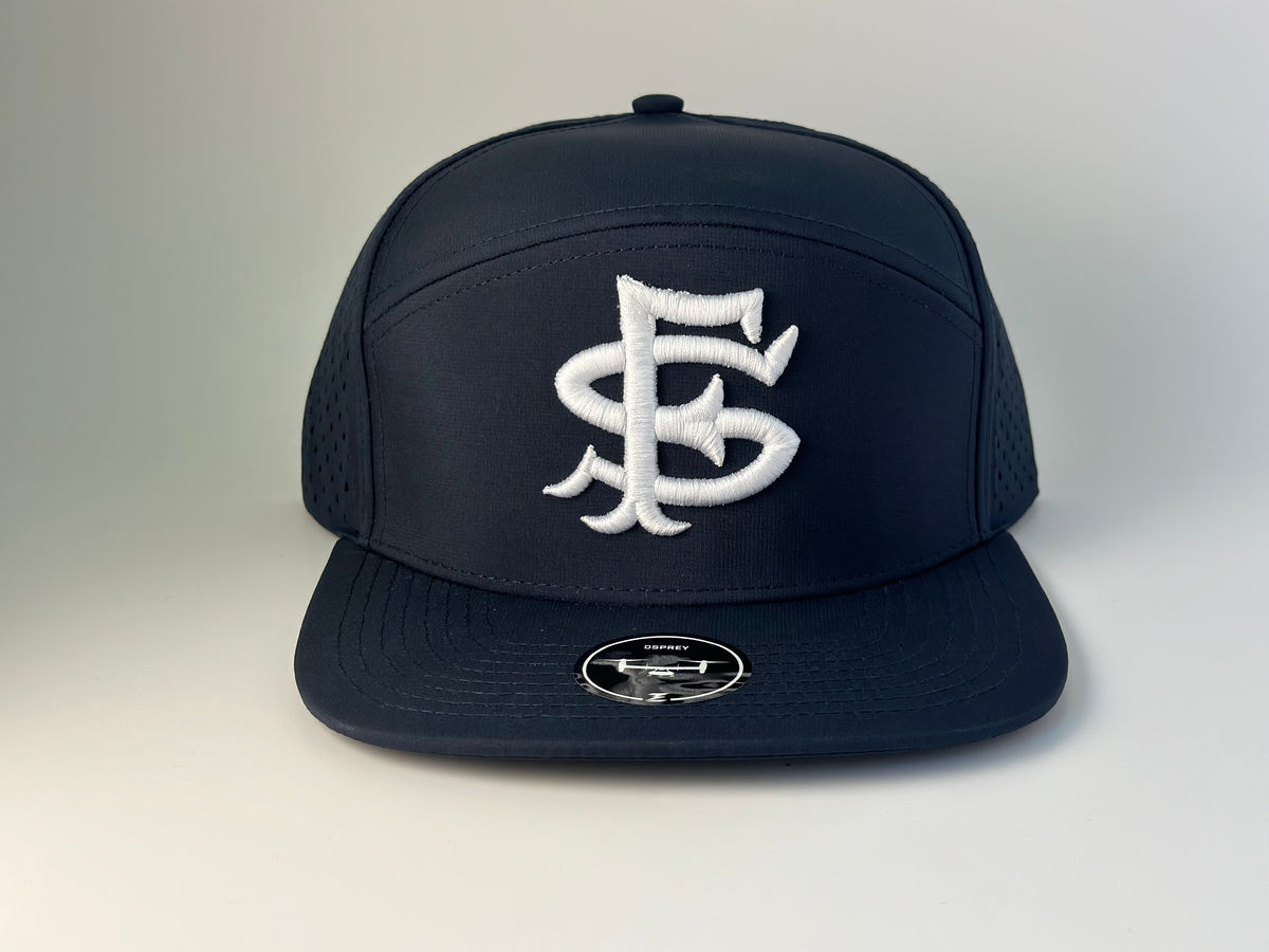 SF Seals Navy 7 Panel Snapback Hat