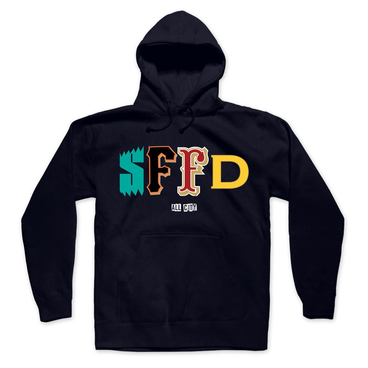 SFFD All City Navy Hooded Sweatshirt