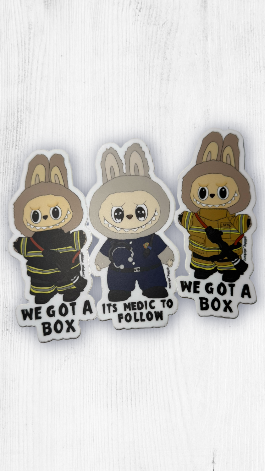 Monsters First Responder Sticker Pack
