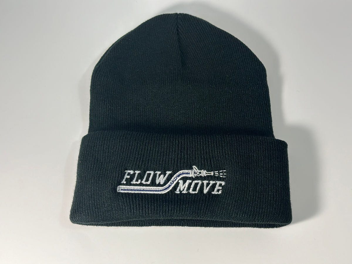 Flow and Move Black Beanie
