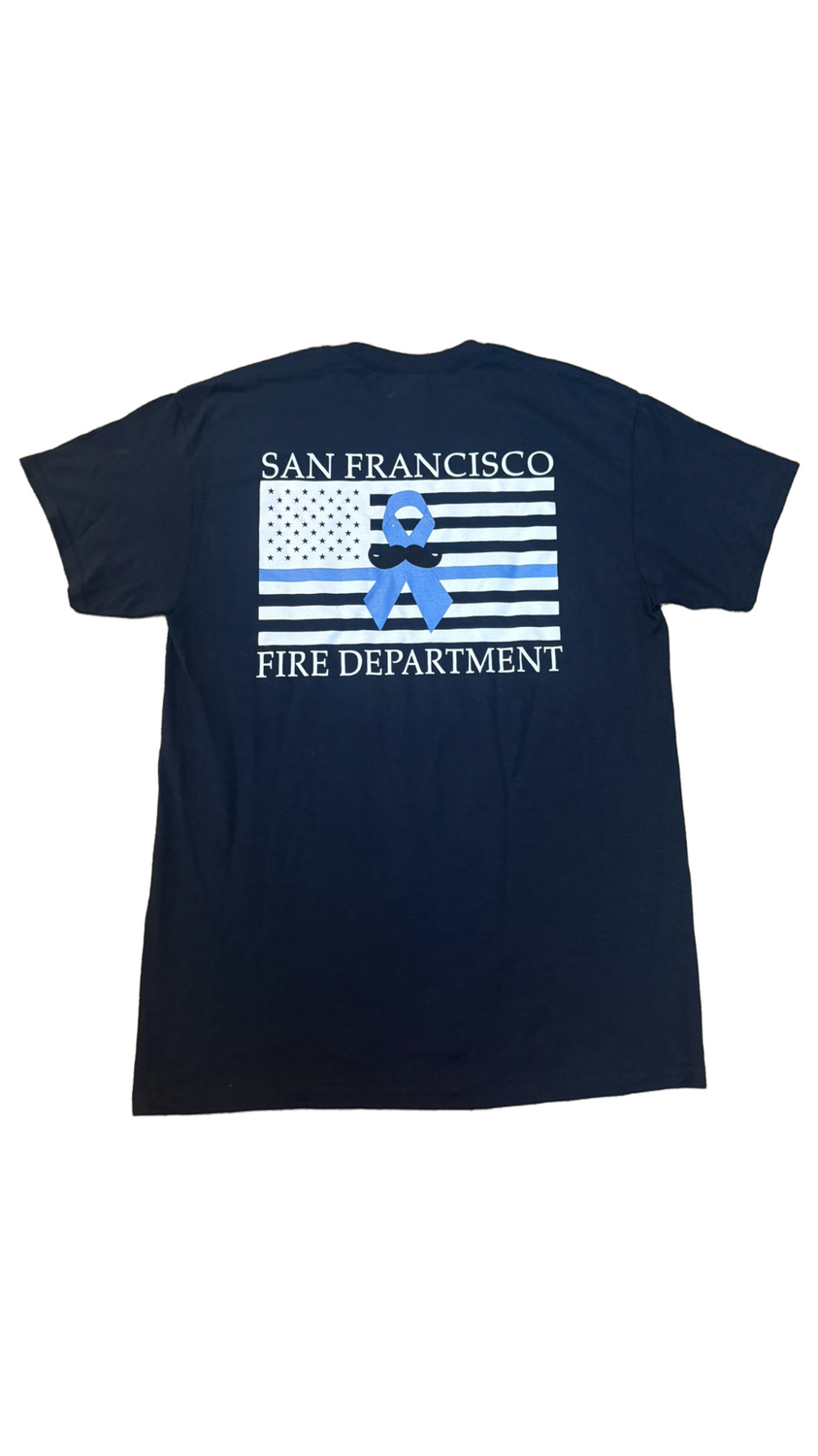SFFD Movember Navy T-Shirt 