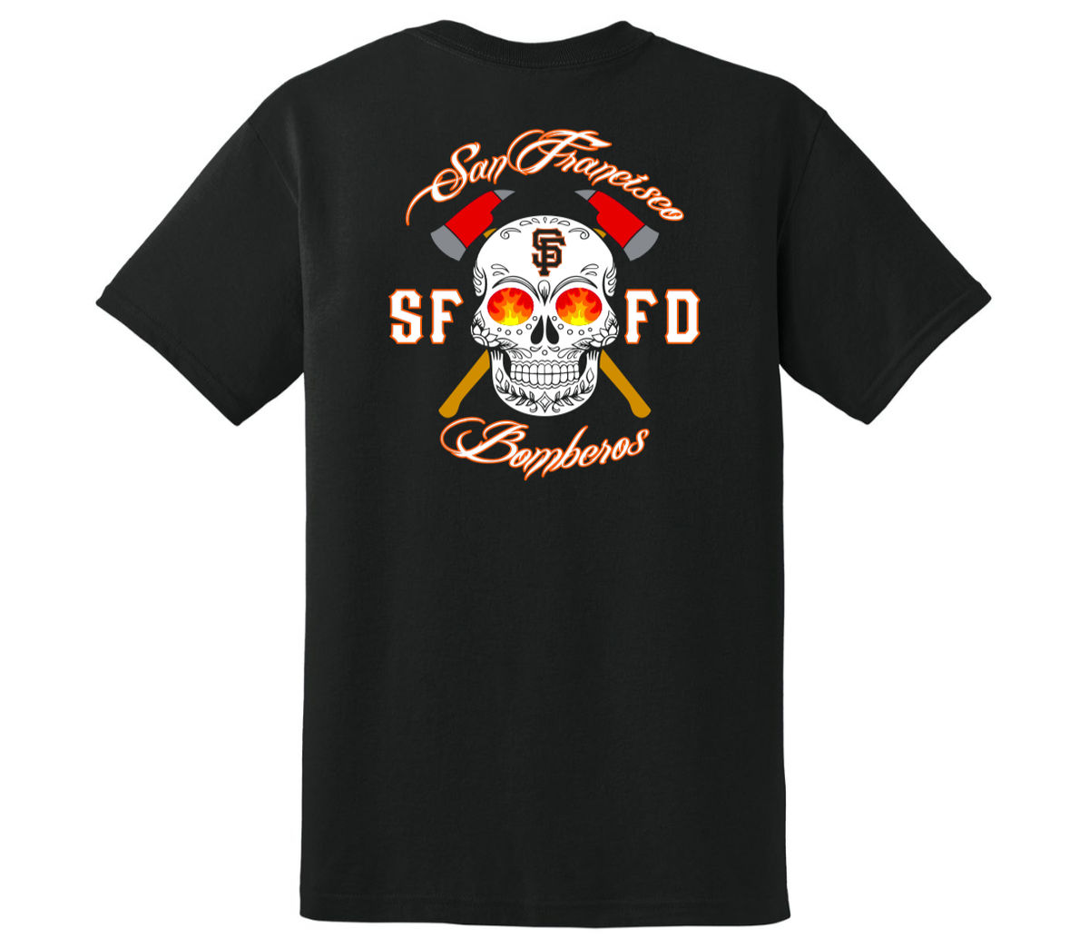 Los Bomberos Black T-Shirt