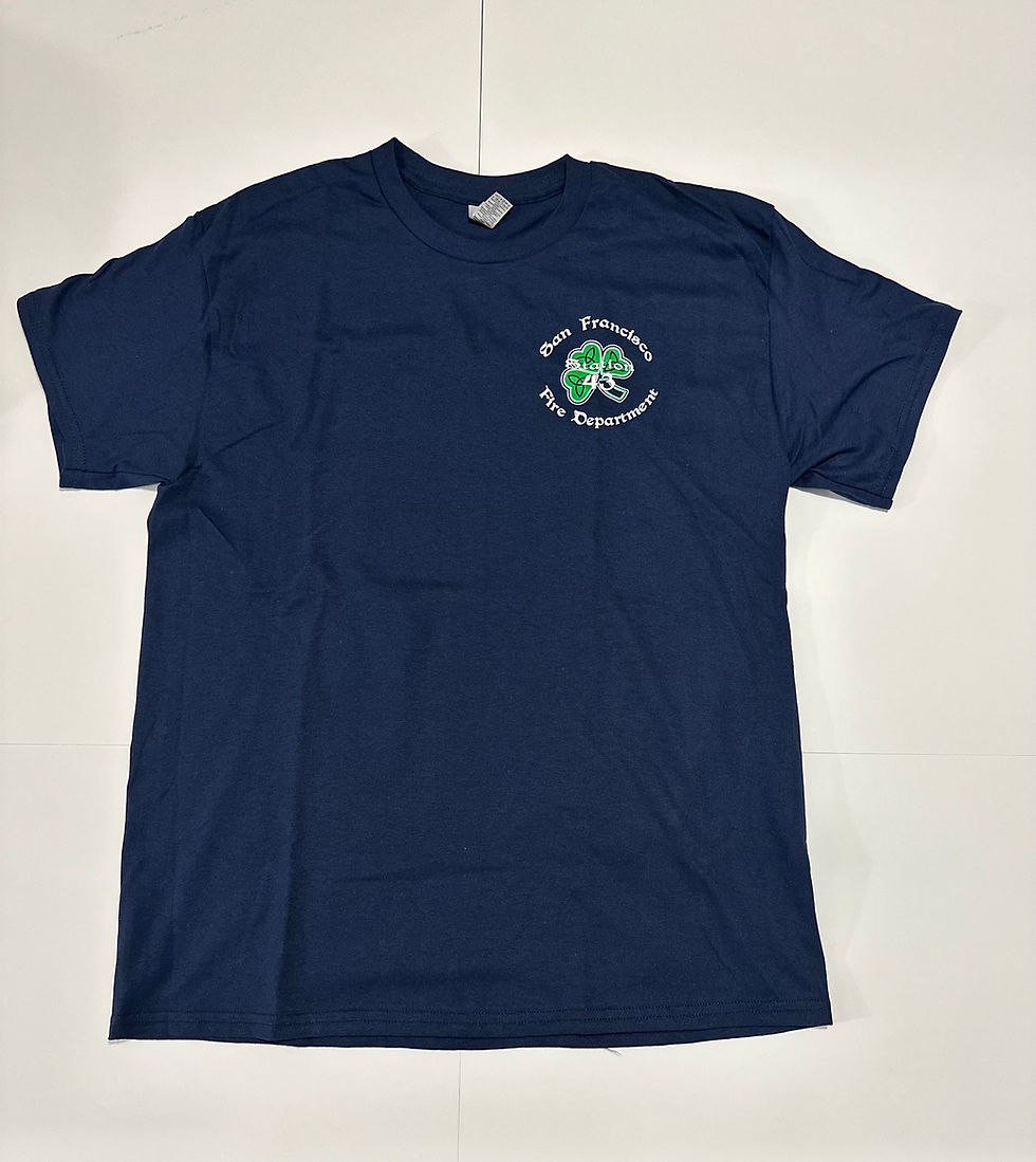 Thumbnail: SFFD St. 43 "Shamrock" Navy T-shirt