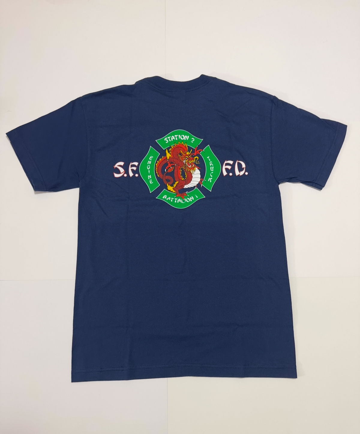 SFFD St. 2 Navy T-Shirt
