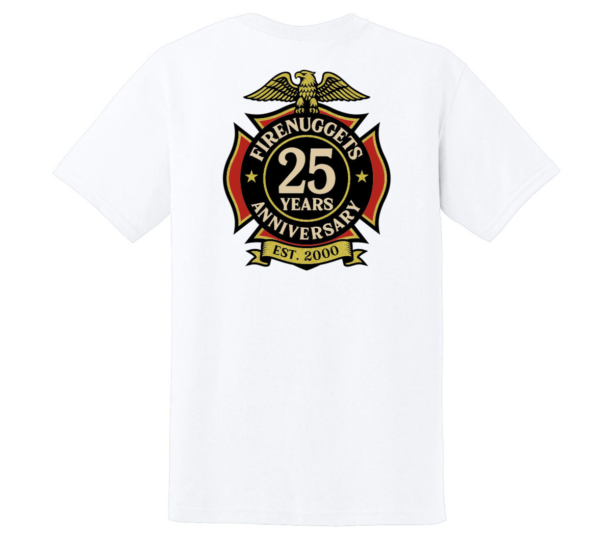 Fire Nuggets 25th Anniversary White T-Shirt