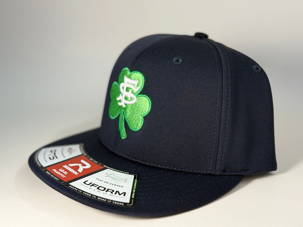 Thumbnail: SF Seals Shamrock Navy Flex Fit Hat