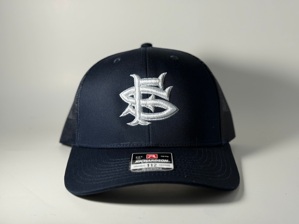 SF Seals Logo #2 Grey/White Puff Logo Snapback Hat