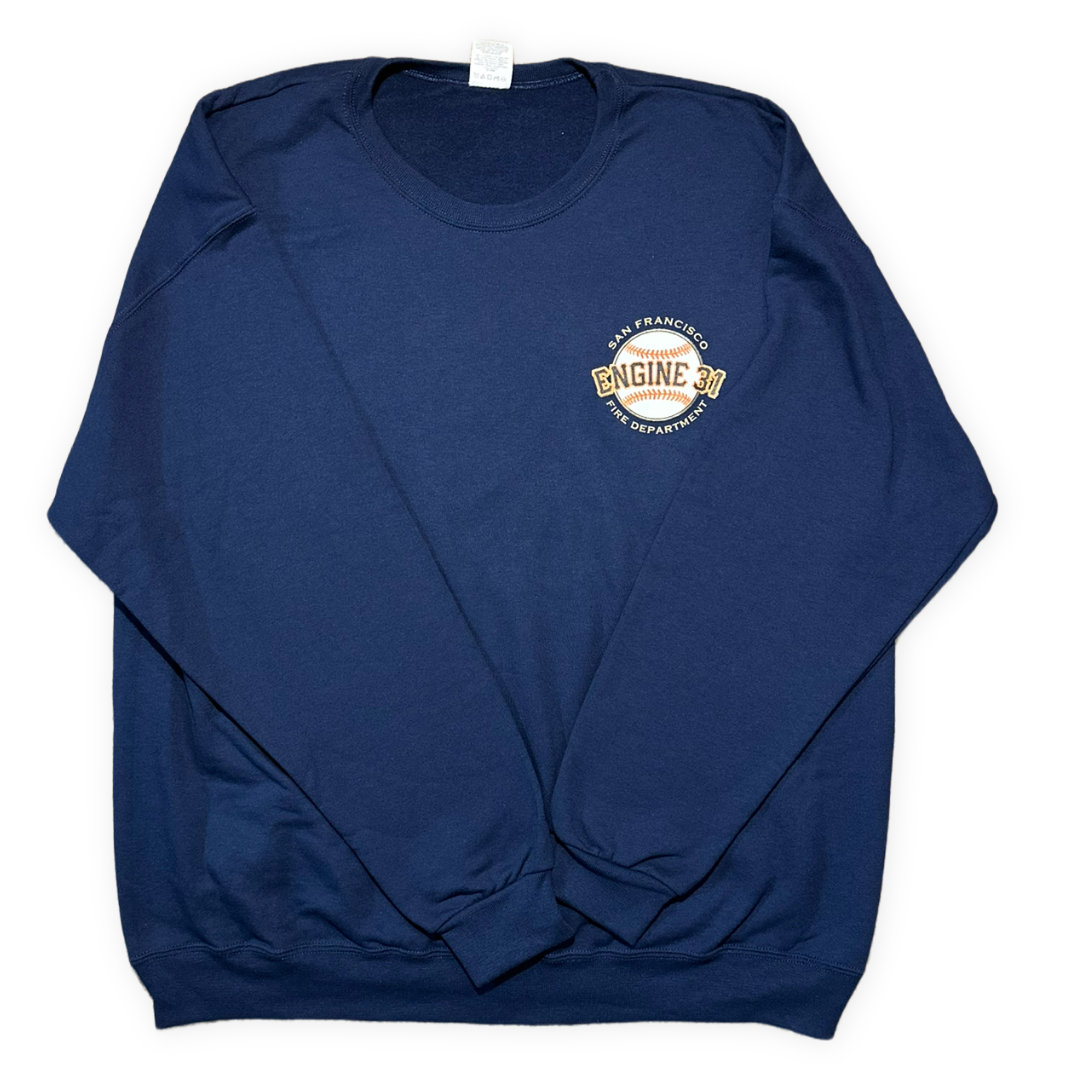 SFFD St. 31 Ball Park Navy Crewneck Sweatshirt