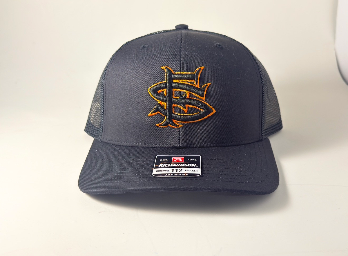 SF Seals #2  Black/Orange SnapBack Hat 