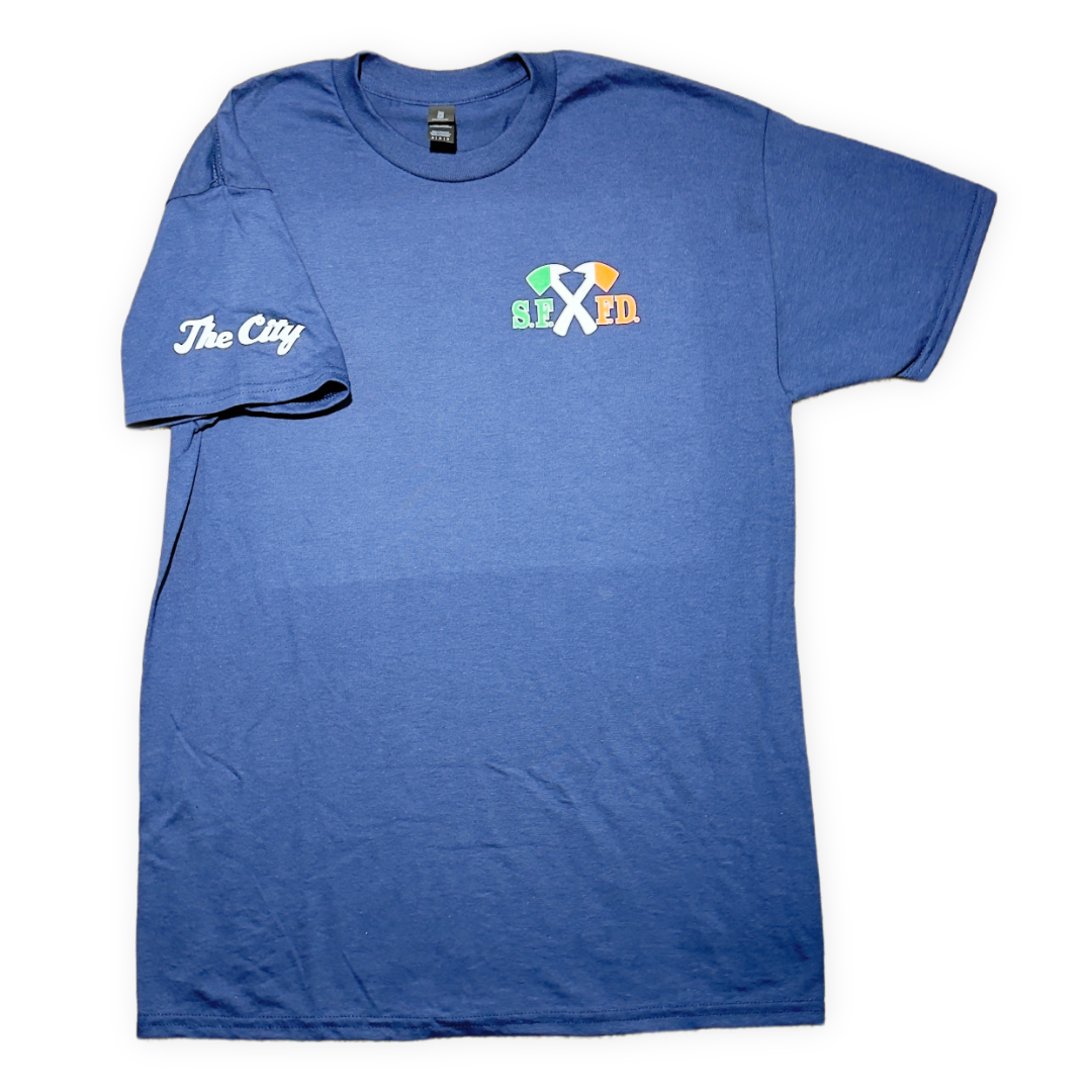 SFFD Irish Cross Axe Navy Shirt