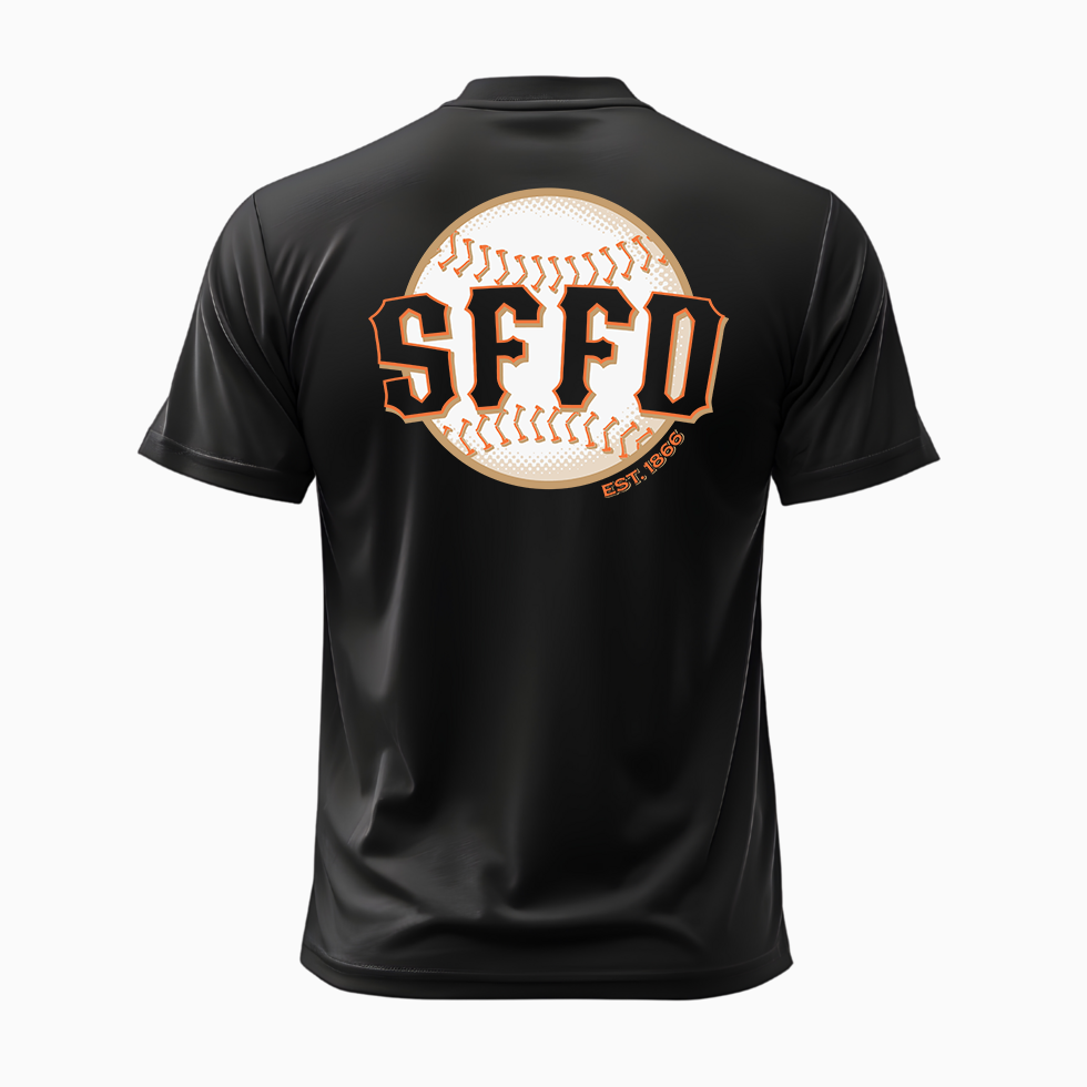 SFFD Ballpark Black T-Shirt
