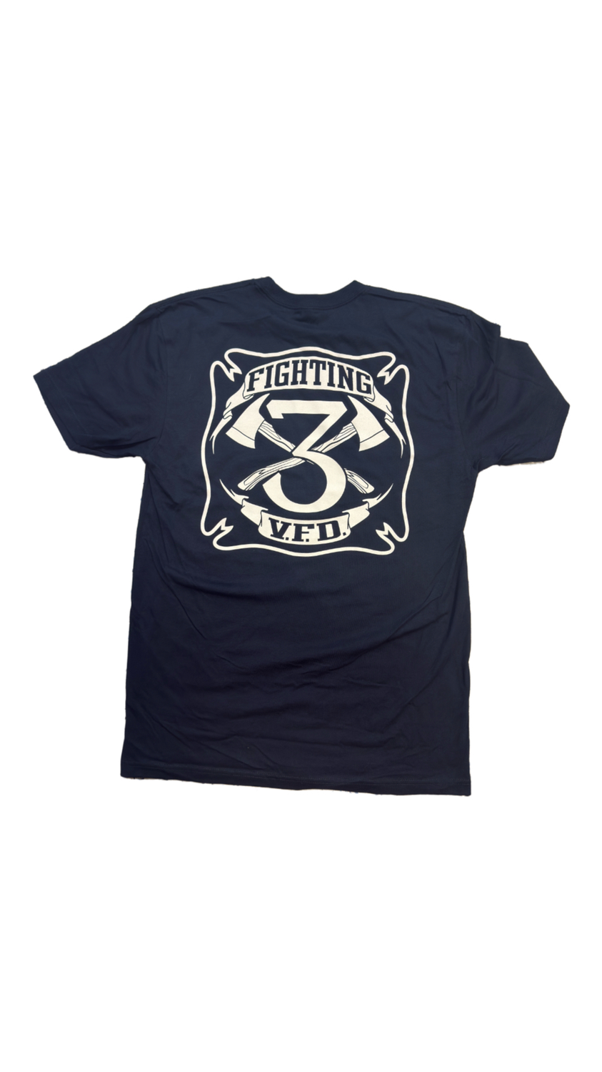 Vallejo Firefighters “Fighting 3” Navy T-shirt
