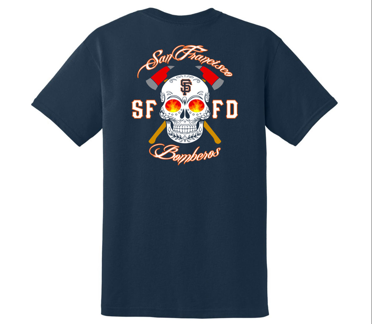 Los Bomberos Navy T-Shirt