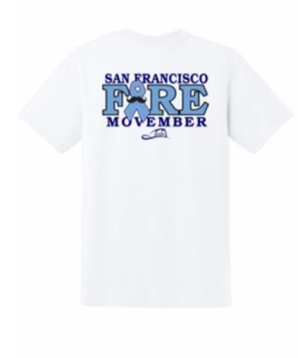 SFFD Movember Fundraiser White Shirt