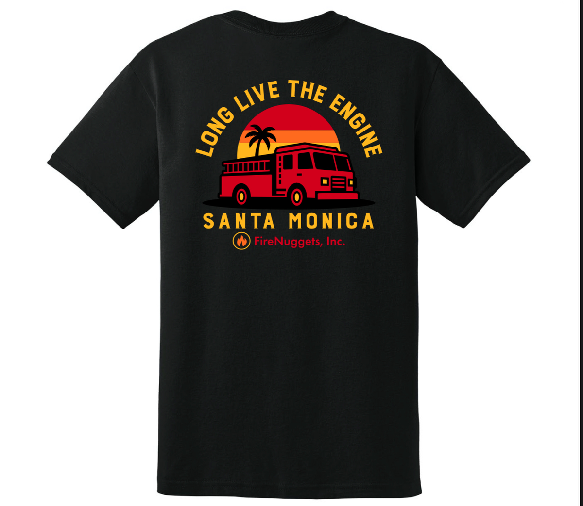 Fire Nuggets Long Live The Engine Black T-Shirt