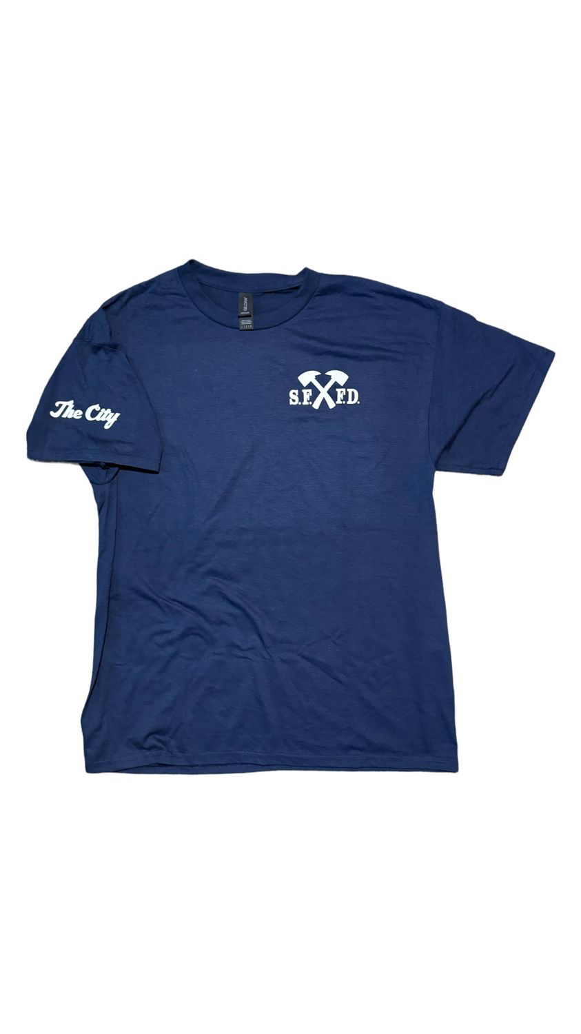 SFFD Cross Axe Navy T-Shirt